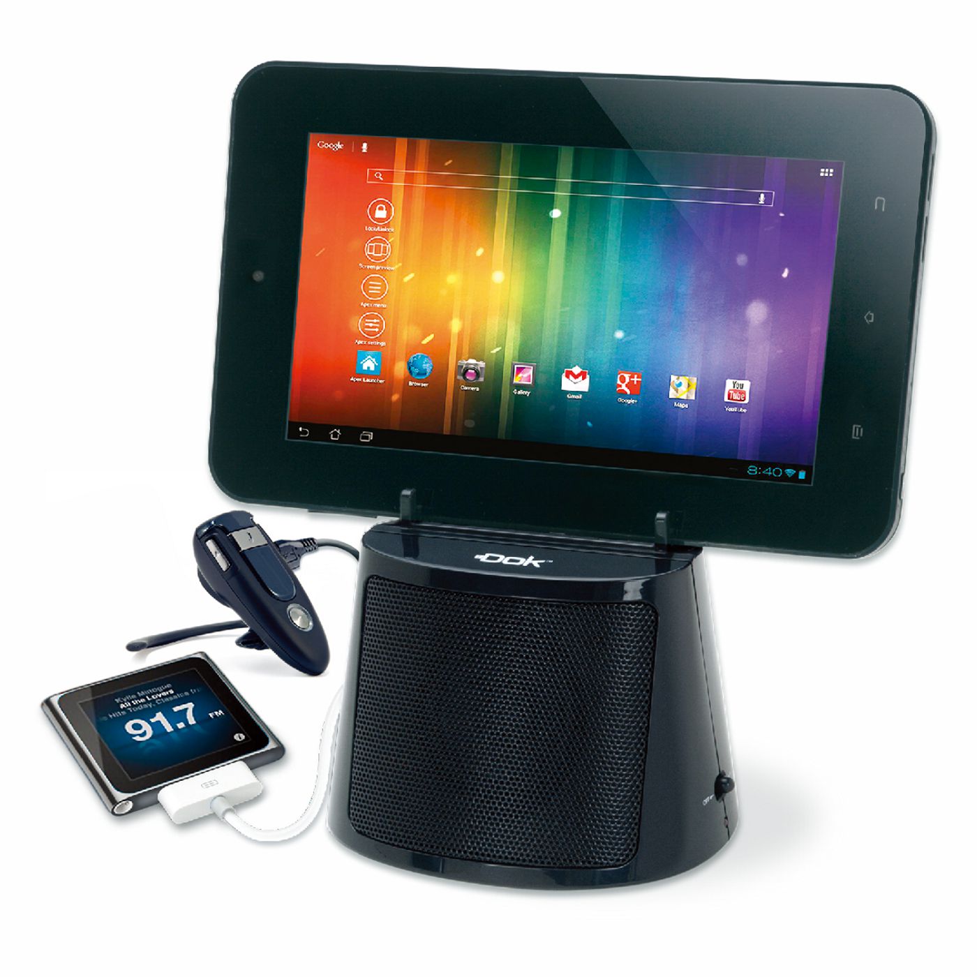 CR15 - 3 Port Smart Phone Charger with Speaker CR15 - 3 Port Smart Phone Charger with Speaker